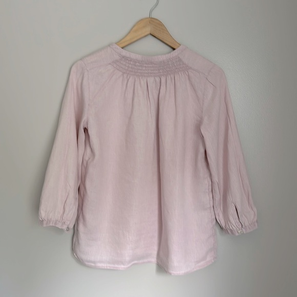 Nicole Miller 100% linen 3/4 sleeve blouse - Picture 3 of 3